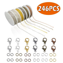 2CFUN Αλυσίδες Κολιέ για Κατασκευή Κοσμημάτων DIY Βραχιόλι Χειροτεχνίας Είδη Κολιέ