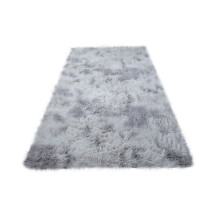 Moocorvic Large Carpet for Bedroom Ultra Soft Faux Fur Rug, Living Room Carpet, Area Rugs for Bedroom Floor Sofa Floor Decor 2.6 x 11 Feet (Gray)