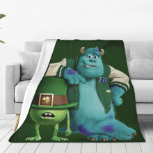 Monsters Inc. Söpö animepeitto, yhteensopiva Pixarin kanssa, superpehmeä flanelli, kevyt ja mukava, 60"x50", lahjoja lapsille, kaikkina