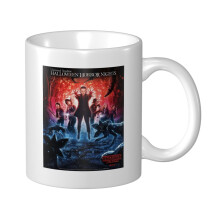 Stranger Things Comics Mug Coffee Cup For Cocoa, Tea, Beverages | Holds 12 Ounces Ceramic Camper Mug Small Coffee Cup