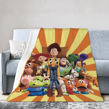 Toy Story Hoteldecke, Anime-Decke für Bett, Sofadecke, ultraweiche Fleecedecke für Schlaf- und Wohnzimmer, 152 x 127 cm