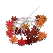 Zeceouar Sonderangebot! 5-farbige LED-Lichterkette mit Ahornblattmotiv, USB-Anschluss, warmweiß, geeignet für Weihnachten, Thanksgiving, Partys und
