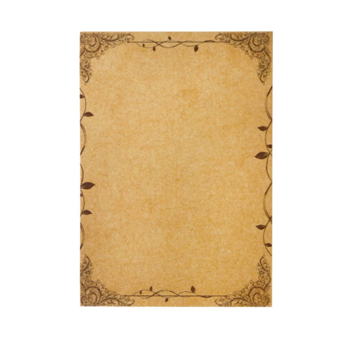 HeroNeo Pacote com 8 Folhas de Papel Kraft Estilo Antigo A5 para Convites e Cartas 2