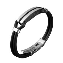 1 Stück Damen-Ohrring Herren-Armband Halskette für Damen Weihnachten Geburtstag Edelstahl Partnerarmband Bogenförmiges Armband
