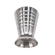 Stainless Steel Cocktail Jigger 2.54 oz, Double Shot Measure with Internal Markings, Mirror Finish Bar Tool - 1 Pcs