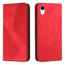 Puzdro kompatibilné s iPhone XR, peňaženka, stojan, magnetické folio, výklopný držiak na karty, PU koža