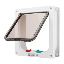 Porta para gatos com trava perfk para uso interno e externo, fácil instalação, tamanho grande