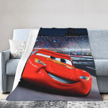 Disney Pixar Cars hoteldeken, anime deken voor op bed, bankdeken, ultrazachte fleece deken voor slaapkamer en woonkamer, 60x50 inch