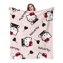 Hello Kitty Kawaii Pink Flanellipeitto Sarjakuva Sänkypeitto Lounastauko Ilmastointipeitto Aikuisille Tytöille Lapsille 40*60Väri 11