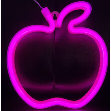 LINLIN Neonkyltti, yhteensopiva Apple Neonkyltin kanssa LED Neonvalo Yölamppu USB-akkukäyttöinen LED Neonvalokyltti Makuuhuoneen Seinäkoriste