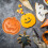 wsevypo Σερβίρετε γλυκά για το Halloween σε πλαστικό πιάτο με σχήματα κολοκύθας, 4