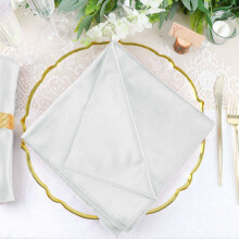 Efavormart 20"x20" valkoiset saumattomat pellavalautasliinat tukkumyynnistä - 5 kpl