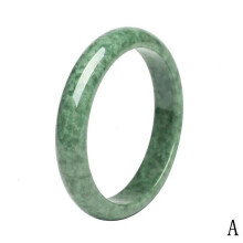 Wunderschönes chinesisches Armband aus echtem, natürlichem grünem Jadestein, Modell M8S6