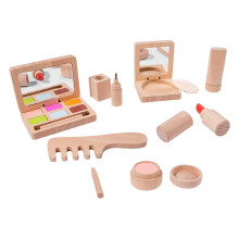 Jouets de maquillage en bois, kits de maquillage pour jeux d'imitation, joli salon de beauté pour filles, coffrets de maquillage pour filles, cadeau
