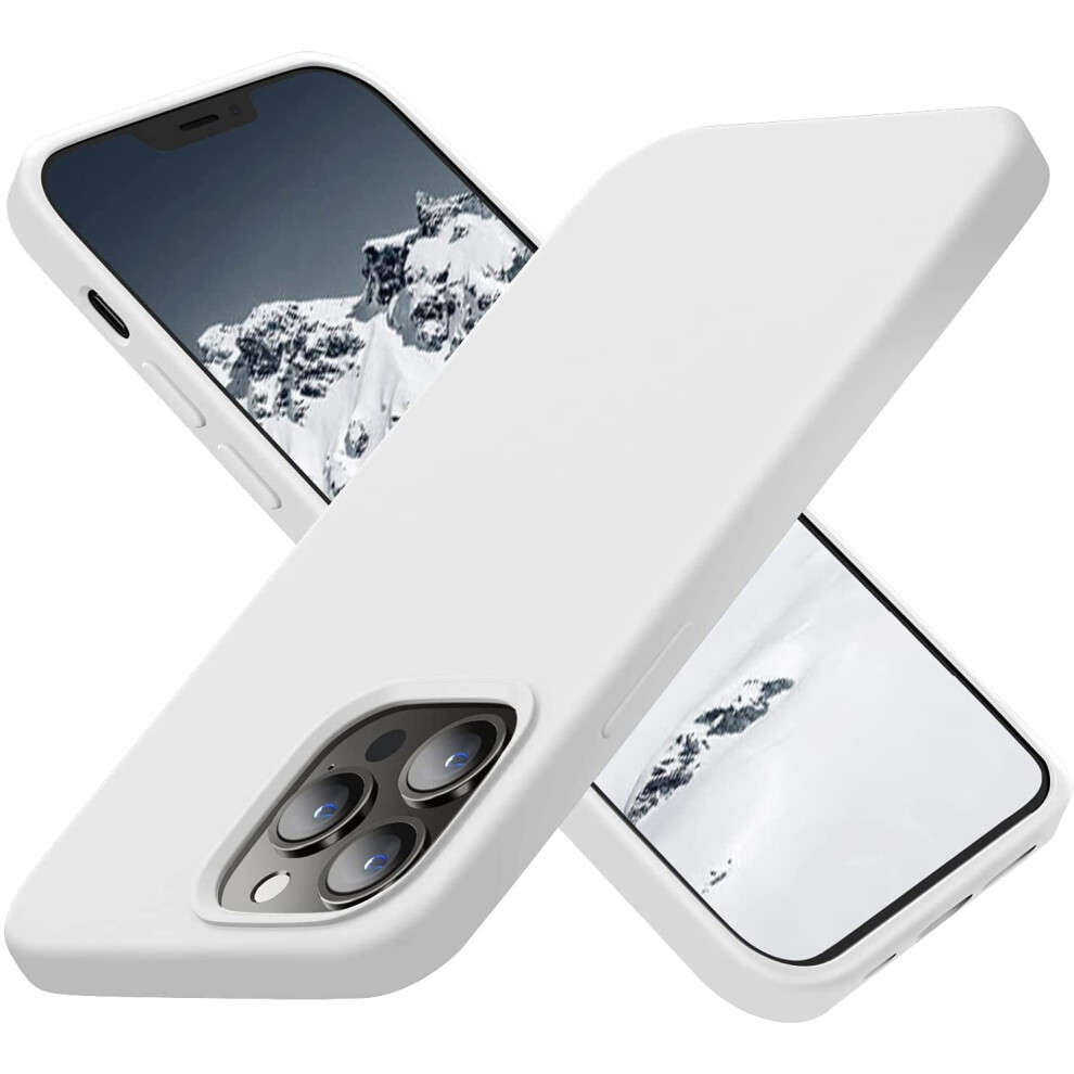 Cordking Designed For Compatible With Iphone 13 Pro Case, Ultra Slim Silicone Shockproof Case With Soft Anti-Scratch Lining, 6.1", White 9395123164359
