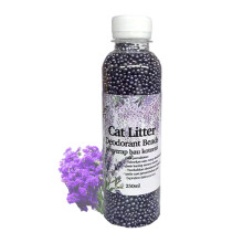 Cat Litter Deodorizer with Activated Carbon, Lavender Scent Odor Eliminator Pearls 8.8oz for Litter Box