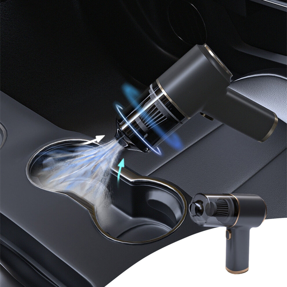 Flohua Handheld Vacuum, Powerful Suction For Cars/Rvs/Trucks, Easy Empty Bin & Filtration, Usb Cable Included 9395123165332