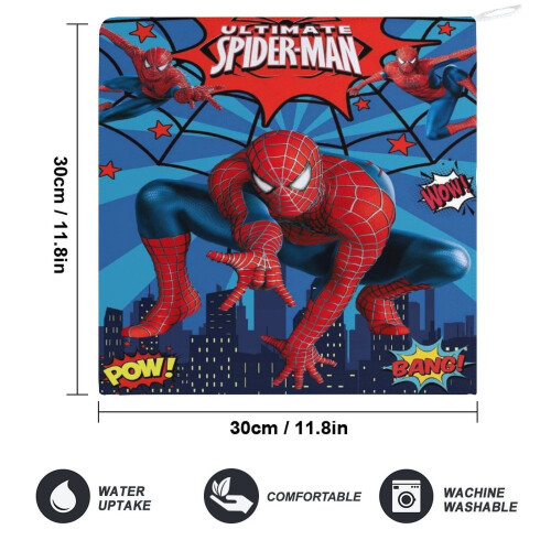 Χειροπετσέτες Spider-Man για το μπάνιο, Βαμβακερές πετσέτες προσώπου απαλές 1