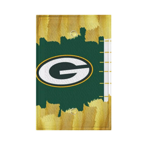 Φώτα εναλλαγής Packers Μονό δερμάτινο πάνελ διακόπτη με ρωμαϊκό πλαίσιο Πάνελ