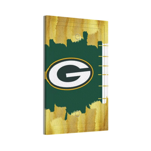 Φώτα εναλλαγής Packers Μονό δερμάτινο πάνελ διακόπτη με ρωμαϊκό πλαίσιο Πάνελ 1
