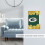 Φώτα εναλλαγής Packers Μονό δερμάτινο πάνελ διακόπτη με ρωμαϊκό πλαίσιο Πάνελ 8