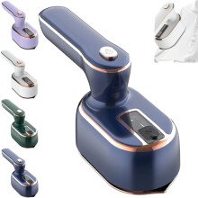 Steam Iron for Clothes, Portable Handheld Travel Steamer, HeavyDuty Wrinkle Removal for Wool Silk Linen, Blue