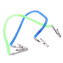 6 stuks sjaalclips, servettenkettingen, gezichtskoorden, handdoekhouders, slabbetjeshouders van ijzer en plastic