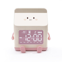Sveglia per bambini Washranp, a forma di cartone del latte, con display digitale a LED, conto alla rovescia e cavo dati.