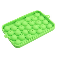 Forma de Gelo Antiaderente Hesroicy com Tampa - 2 Unidades - Fácil de Desenformar - Grau Alimentício - Forma de Silicone para Bolas de Gelo com 25