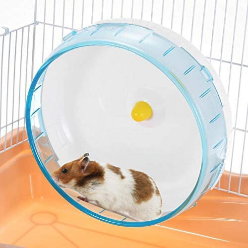 Roda de Exercícios Redonda de 5,5 polegadas para Pequenos Animais de Estimação, como Porquinhos-da-Índia e Hamsters, Acessórios para Gaiola de
