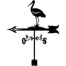 Metal Weather Vane Vintage Animal Design for Outdoor Garden Roof with WeatherResistant Finish