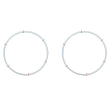 2x Ballongbåge Set Pelarstativ Basram Kit Bröllop Födelsedagsfest Dekor 60cm