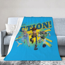 Blaincéad Micrea-Olra Ultra-Bhog ToY StorY le Prionta 3D, 80"x60", Clúdach Leaba Tolg Uile-Shéasúrach, Bronntanas Te do Pháistí agus do Dhaoine