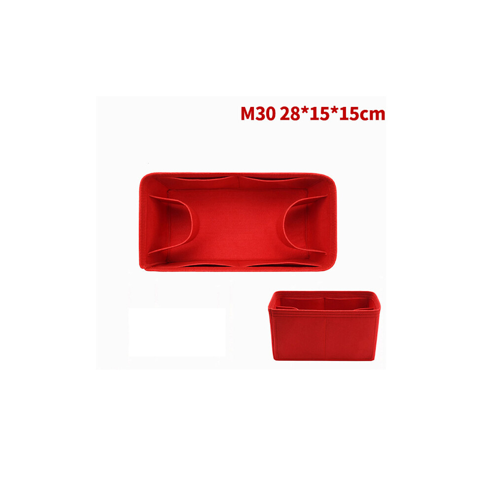 Bag Organizer Felt Cloth Insert 25 30 35 Makeup Handbag Coffe Stylec M Red Stylea M 9395123396453