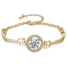 Luxuriöses Armband mit verstellbarer Kette und Zirkonia-Einlage – Schmuckgeschenk für Damen