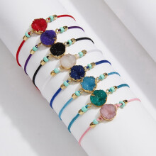 Jacenvly2024Neue Geschenke Armband aus Naturstein, gewebtem Papier, dekoratives Armband, Sterlingsilber-Schmuck im Ausverkauf
