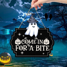 WinysinHalloween Decoraties Deurhangers Ik Ruik Kinderen Deurhangers Halloween Welkomstbord Voordeur Halloween Krans Boerderij Halloween Decoratie