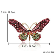 RSAMD Charm Kristall Tier Libelle Schmetterling Vogel Brosche Anstecknadel Damen Schmuck Geschenke Neu-Schmetterling