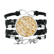 Armband mit japanischem Natur-Graffiti-Muster, Liebesaccessoire, gedrehtes Leder, Strickarmband