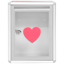 1Pc Public Fundraising Box Lovely Letter Box Metal Mailbox Cards Post Box Mailbox
