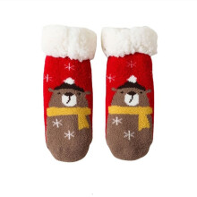 Krdevn Babysokken - Rends Babyslippersokken Kerst Peutersokken Zachte Sokken Warme Sokken Niet-wintersokken - Sokken voor Babymeisjes, Kleur: Rood,