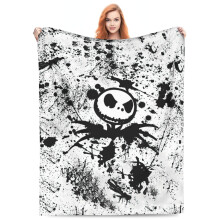 Nightmare Before Christmas Anime-Decke, mehrfarbig, leicht, warm, 5-60 x 80 cm