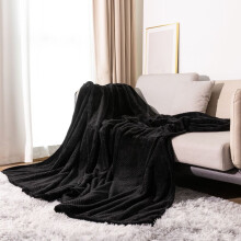 Fleece deken 40x49 inch - 300 g/m² Zachte, lichtgewicht, pluche, knusse deken voor bed, bank, fauteuil, op reis, kamperen