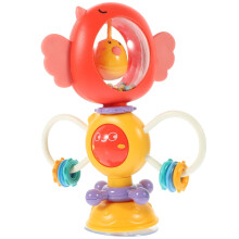 Chocalho de ventosa para cadeirão de bebê, brinquedo de mesa para atividades com bebês e crianças pequenas.