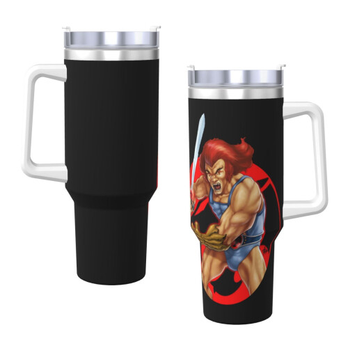 Thundercats Animated Series Ποτήρι 40oz από ανοξείδωτο ατσάλι με μόνωση κενού αέρος με καπάκι 2