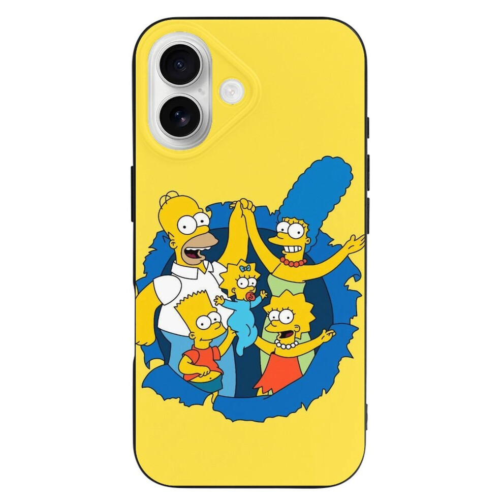 Simpson Tpu Case Compatible With Iphone 16 Â Ultra Slim, Shockproof, Anti-Yellowing, Scratch-Resistant, Wireless Charging Compatible, Enhanced Grip 9395123591070