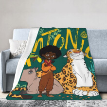 Encanto-hotellihuopa, anime-huopa sängylle, sohvahuopa, erittäin pehmeä fleecehuopa makuuhuoneeseen, olohuoneeseen, 60 x 50 tuumaa