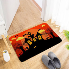 Halloween deurmat 24x16 inch, antislip vloerkleed voor binnen en buiten, Halloween decoratie, rubberen welkomstmat