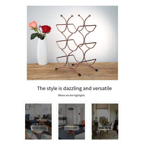 Branch Shaped Rack Iron Art Wine Display Rack 2