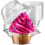 Δοχεία για cupcakes Tdoenbutw Clearance (25 τεμάχια) | Διαφανή πλαστικά κουτιά με καπάκια Dome | 1